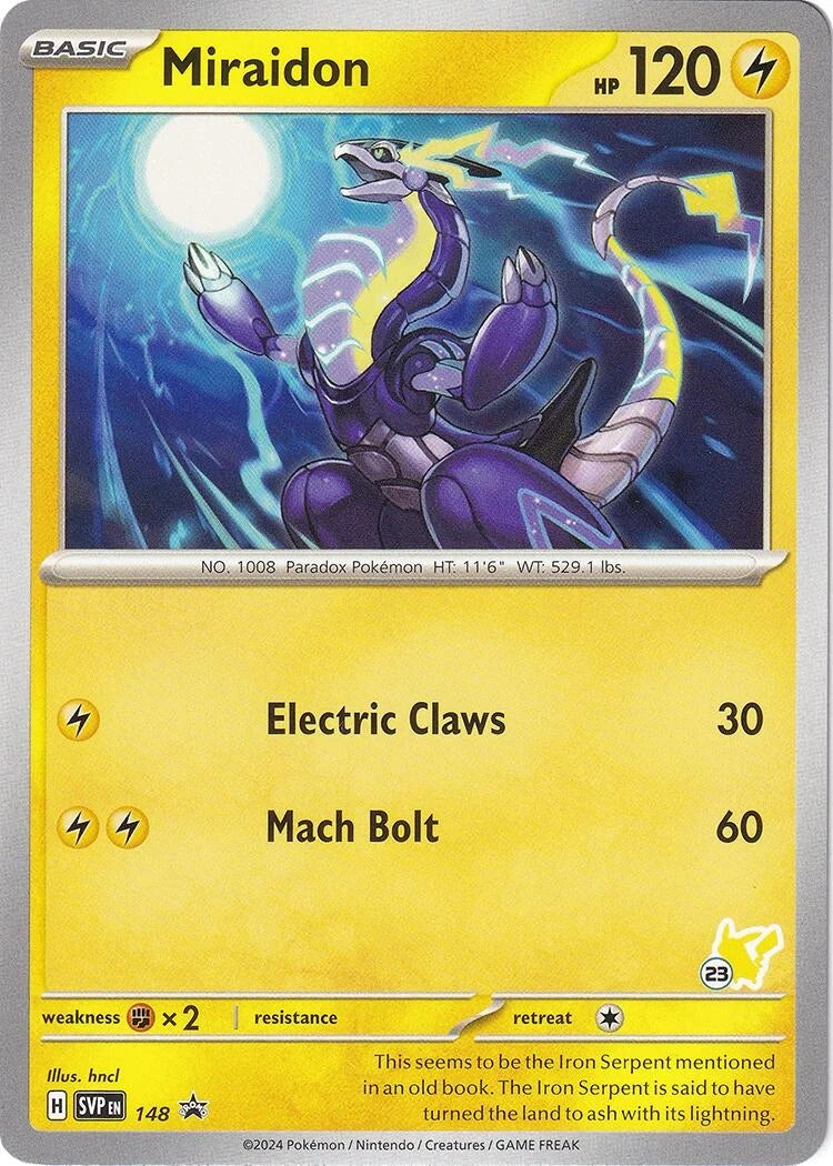 Miraidon - Pikachu 23 (148) (Battle Academy 2024) (BA24)