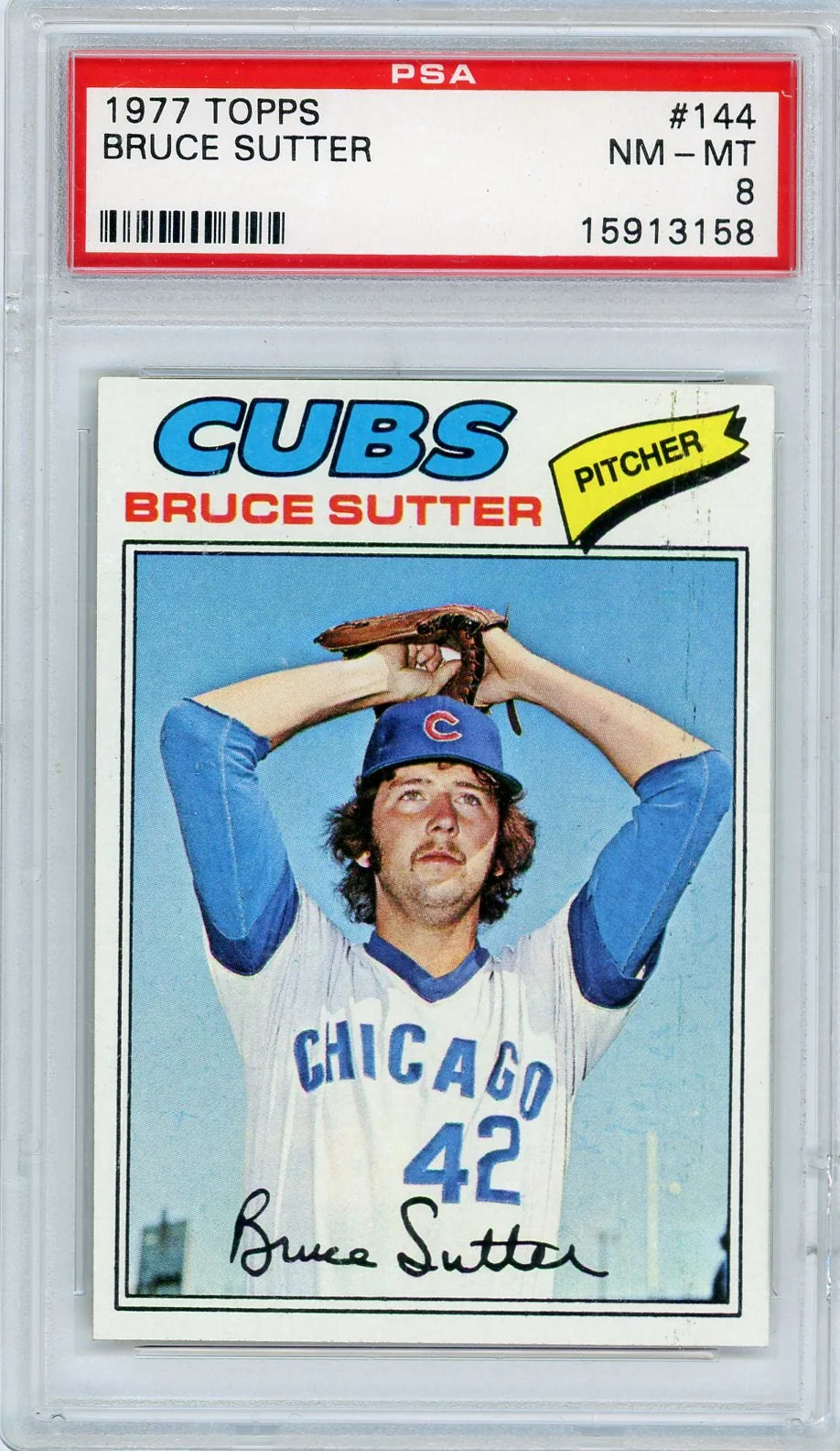 Bruce Sutter 1977 Topps #144 PSA 8
