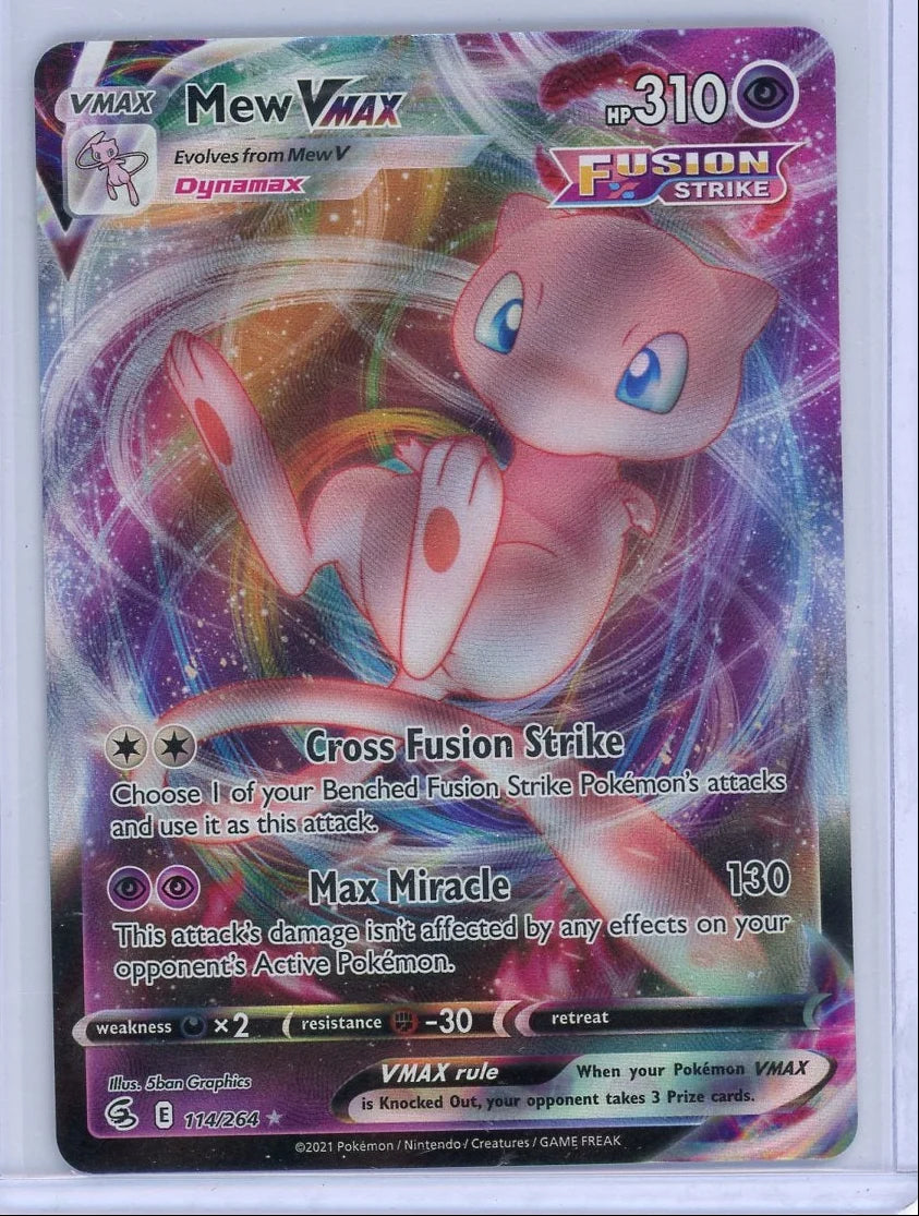 Mew Vmax Pokémon Fusion Strike Ultra-Rare #114/264