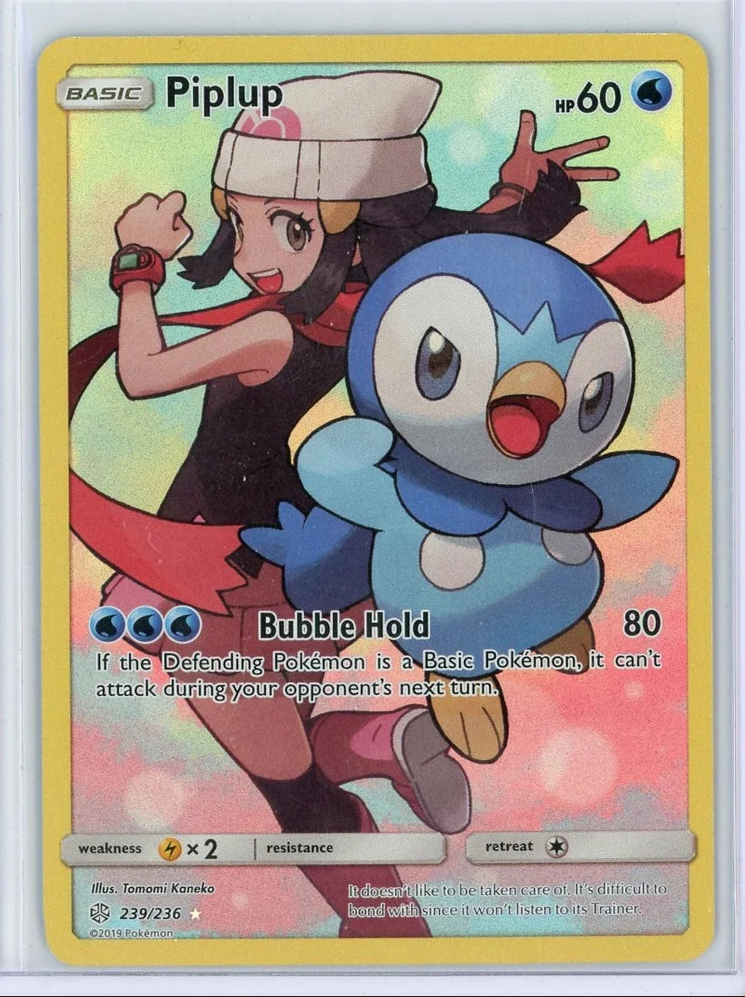 Piplup Pokémon Cosmic Eclipse Secret Rare #239/236 (b)
