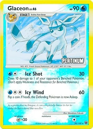 Glaceon - 20/100 [Platinum] (020/100) (Burger King Promos) (BKP)