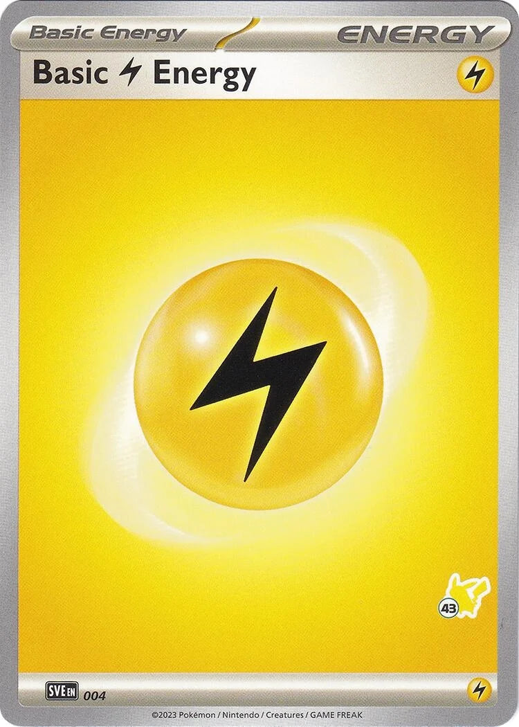 Basic Lightning Energy - Pikachu 43 (004) (Battle Academy 2024) (BA24)