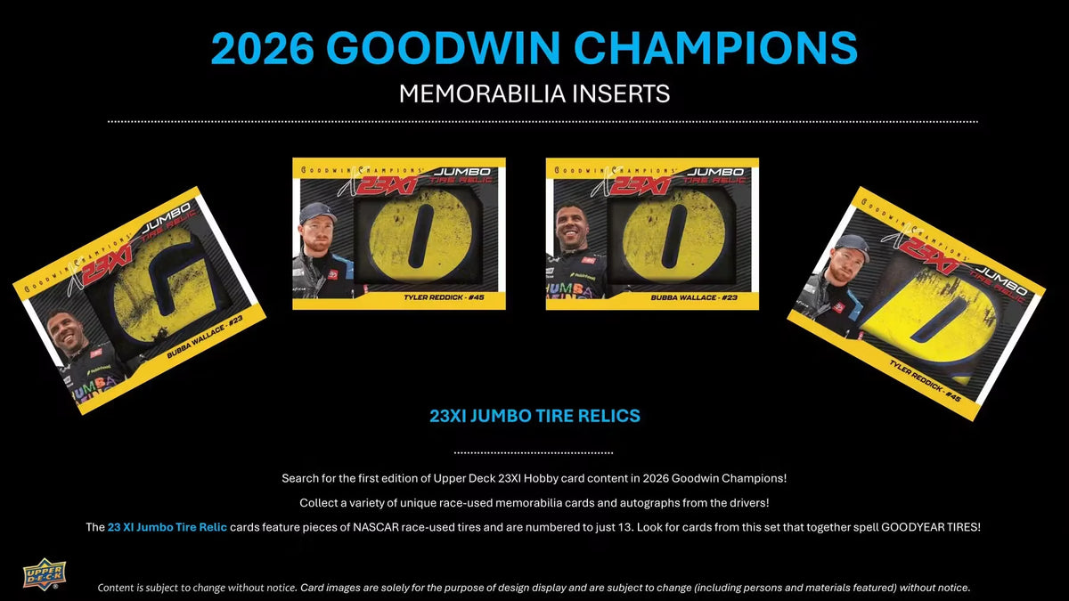 2026 Upper Deck Goodwin Champions Hobby 16 Box Case [Contact us to Order]