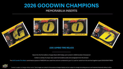 2026 Upper Deck Goodwin Champions Hobby 16 Box Case [Contact us to Order]