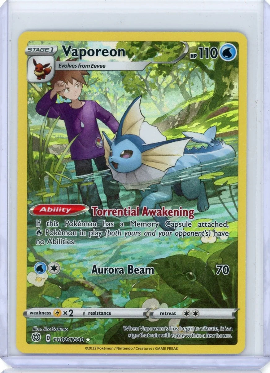 Vaporeon Pokémon Brilliant Stars Trainer Gallery #TG02/TG30
