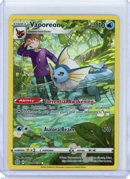 Vaporeon Pokémon Brilliant Stars Trainer Gallery #TG02/TG30