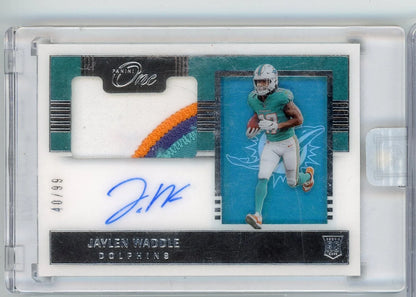 Jaylen Waddle 2021 Panini ONE RPA #'d 40/99