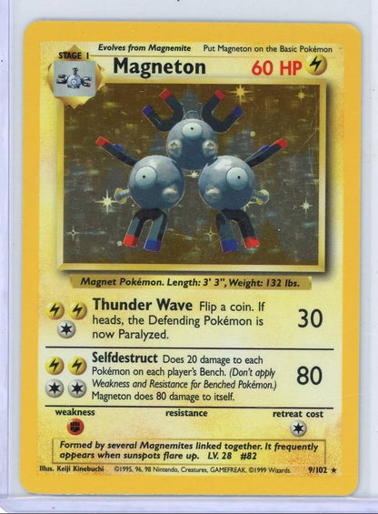 Magneton Pokémon Base Set Holo #9/102 MP