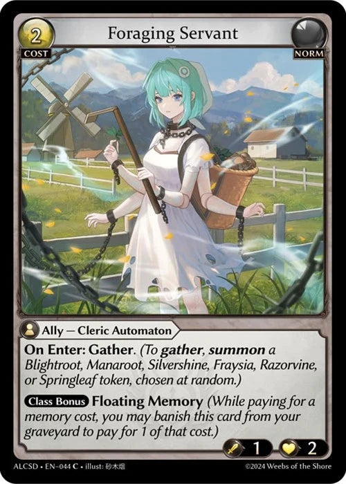Foraging Servant (044) (Alchemical Revolution Starter Decks) (ALCSD)