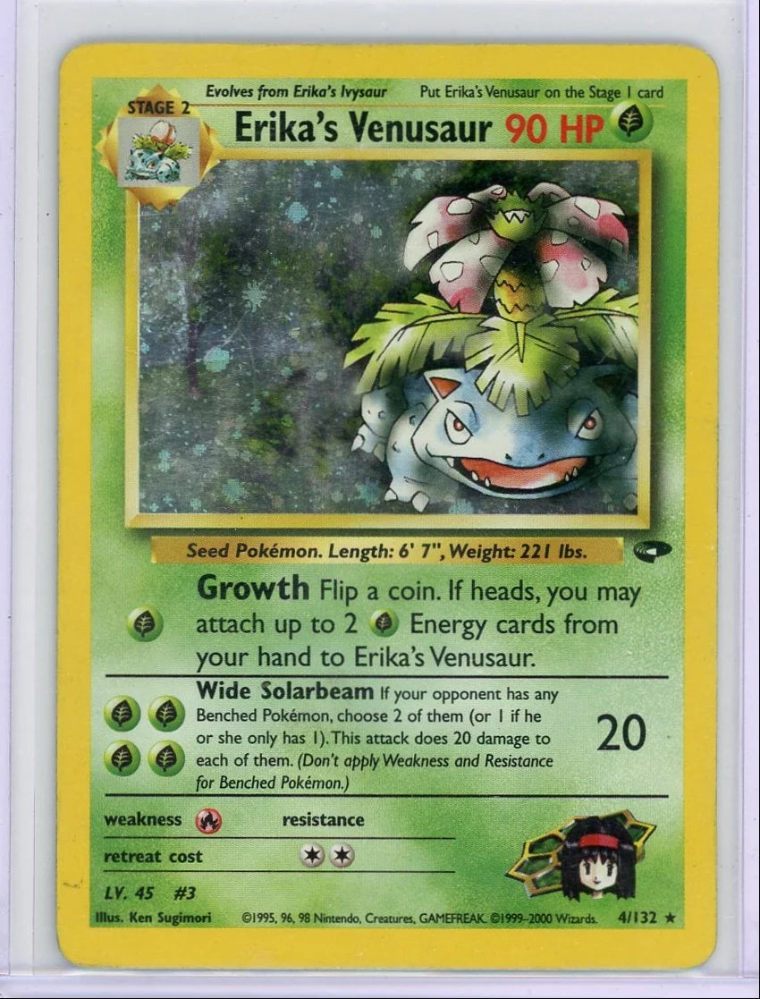 Erika's Venusaur Pokémon Gym Challenge Holo #4/132 (DMG)