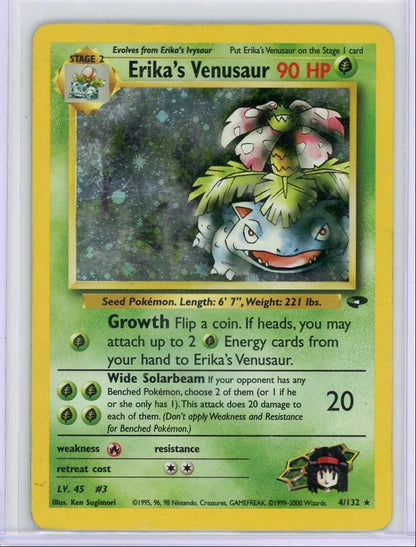 Erika's Venusaur Pokémon Gym Challenge Holo #4/132 (DMG)