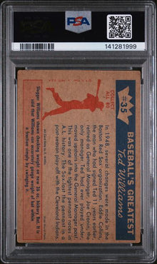 1959 Fleer Ted Williams #35 1948-THE SOX MISS THE PENNANT PSA 3