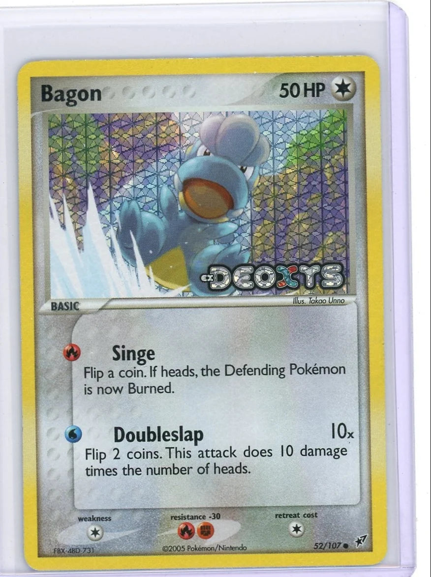 Bagon Pokémon Ex Deoxys Reverse Holo #52/107