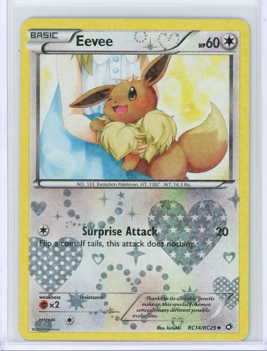 Eevee 2013 Pokemon Legendary Treasures Radiant Collection #RC14/RC25