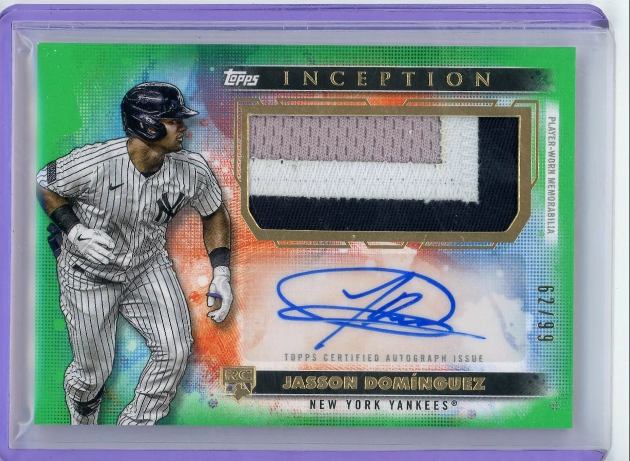 Jasson Dominguez 2024 Topps Inception RPA #'d 62/99