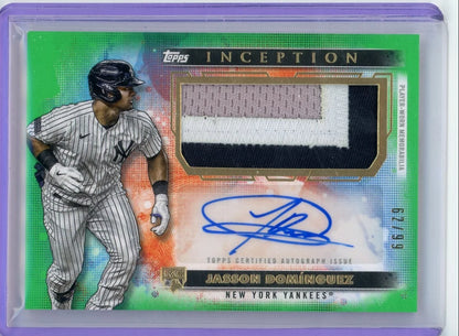 Jasson Dominguez 2024 Topps Inception RPA #'d 62/99