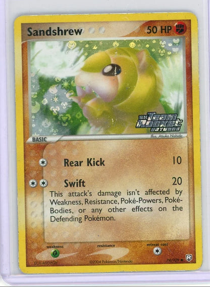 Sandshrew Pokémon EX Team Rocket Returns Reverse Holo #74/109