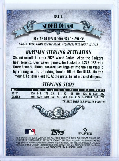 Shohei Ohtani 2026 Bowman Sterling #BST-6