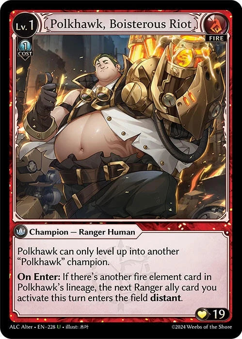 Polkhawk, Boisterous Riot (228) (Alchemical Revolution Alter Edition) (ALC Alter)