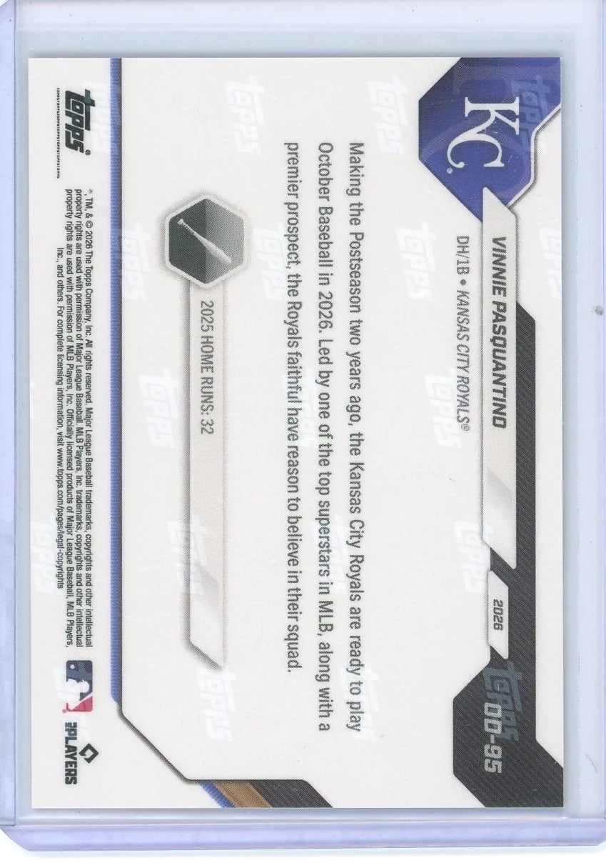 Vinnie Pasquantino 2026 Topps Now Opening Day Gold Foil #'d 46/50