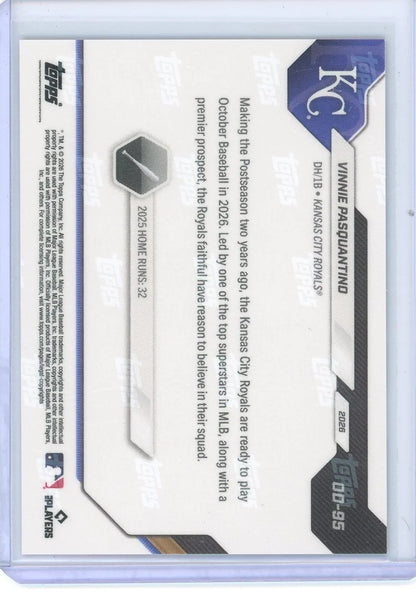 Vinnie Pasquantino 2026 Topps Now Opening Day Gold Foil #'d 46/50