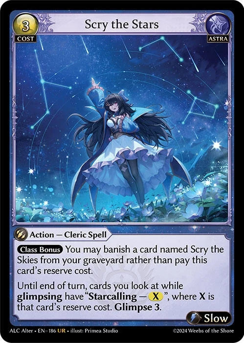 Scry the Stars (186) (Alchemical Revolution Alter Edition) (ALC Alter)