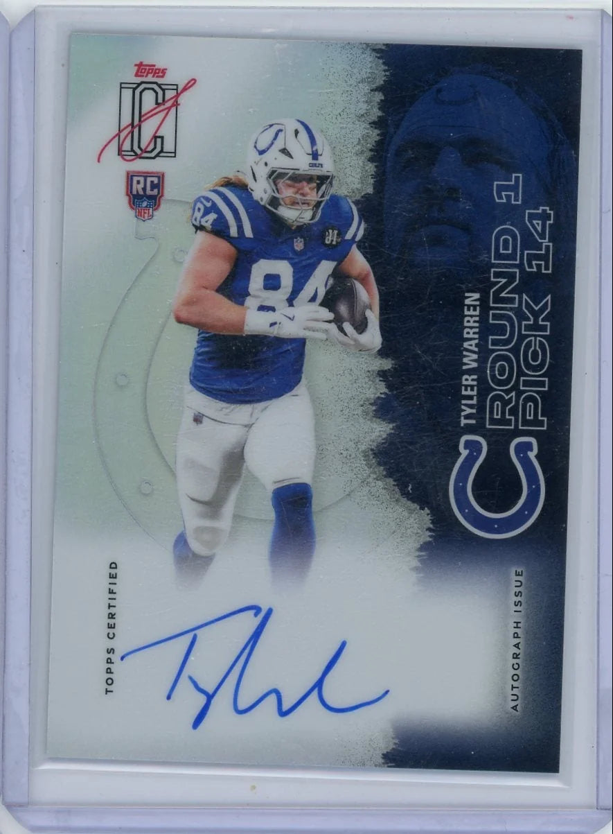 Tyler Warren 2025 Topps Signature Class Autograph