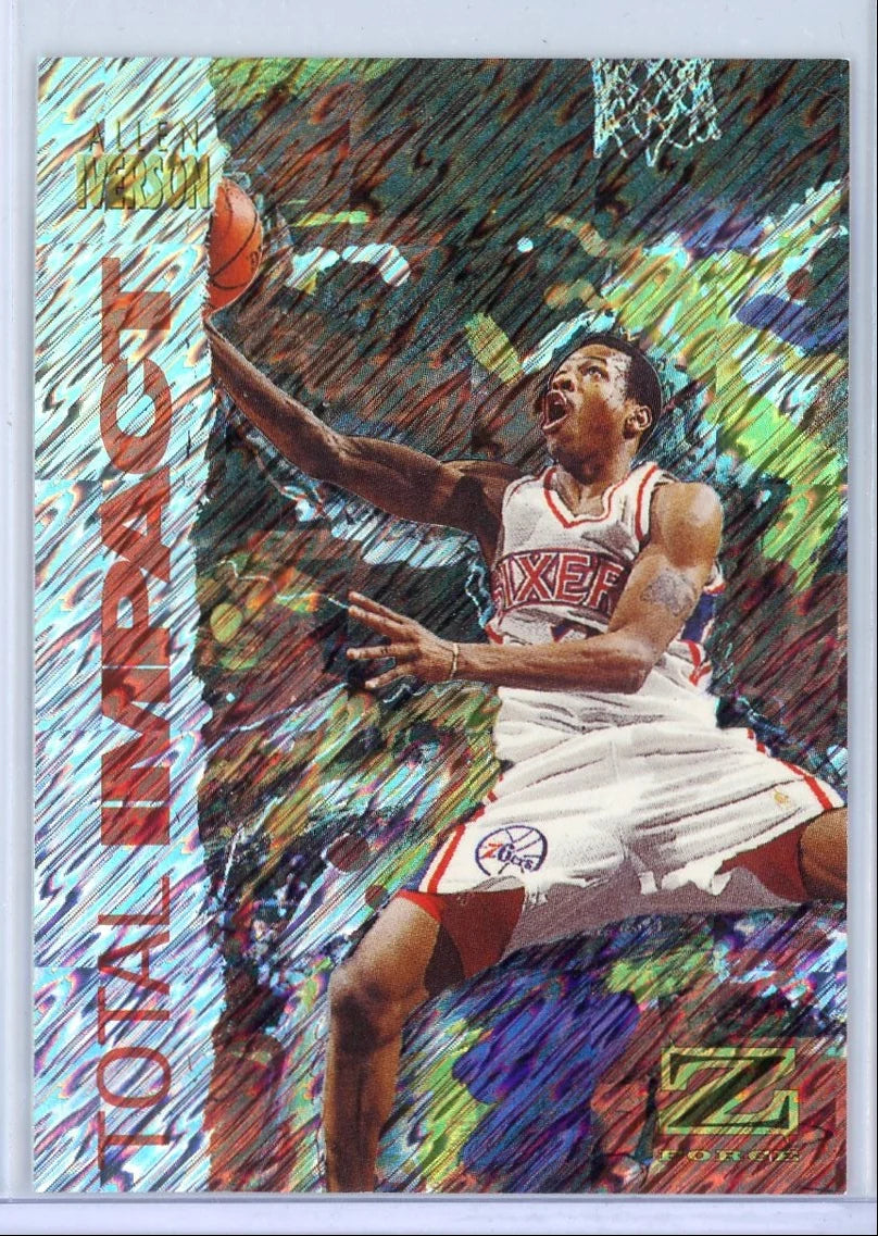 Allen Iverson 1997 Skybox Z-Force Total Impact #5 of 12/TI
