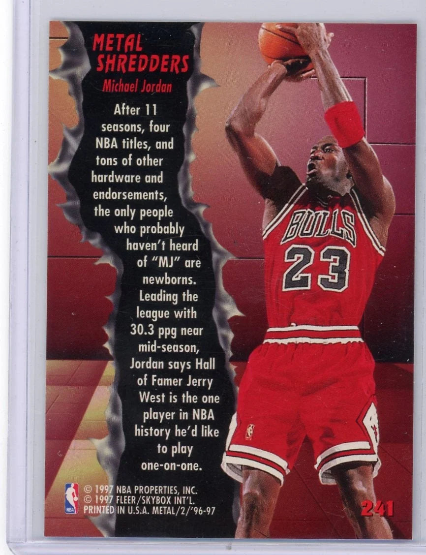 Michael Jordan 1997-98 Fleer Metal Shredders