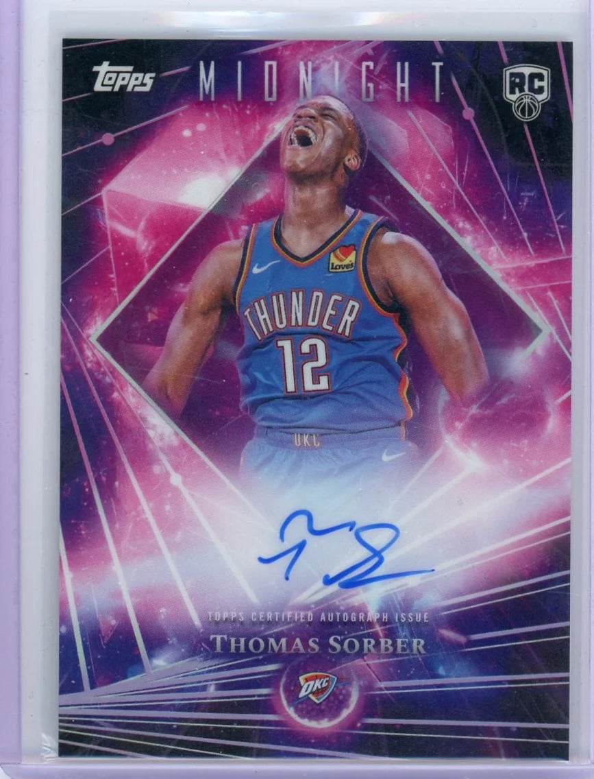 Thomas Sorber 2025 Topps Midnight Rookie Autograph