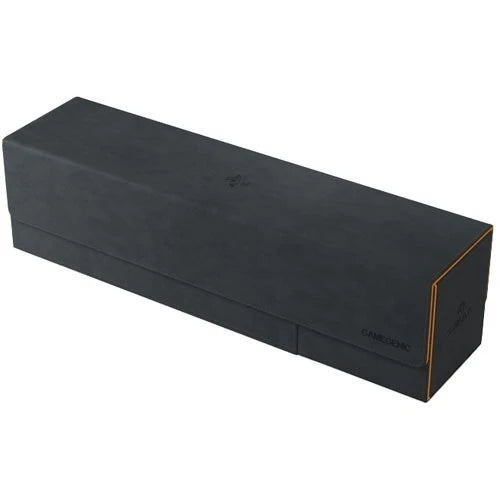GameGenic Cards' Lair Deck Box - Black/Orange (Holds 400+)