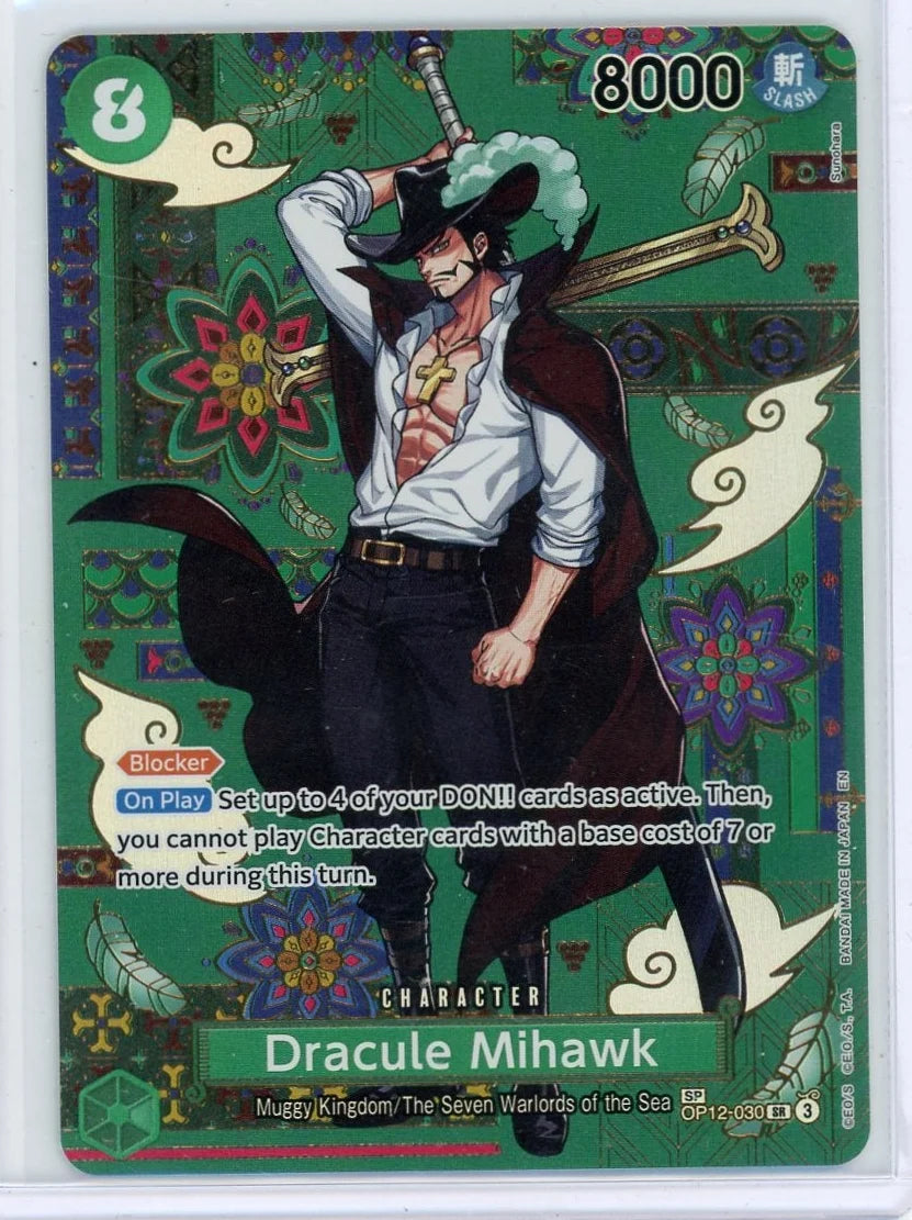 Dracule Mihawk One Piece The Azure's Seven Seas SP (OP12-030)