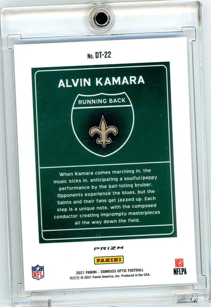 Alvin Kamara 2021 Panini Donruss Optic Downtown