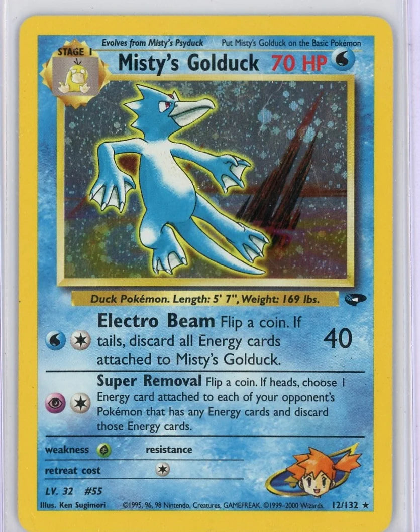 Misty's Golduck Pokémon Gym Challenge Holo #12/132