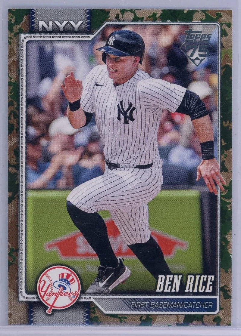 Ben Rice 2026 Topps Camo SP #'d 19/25