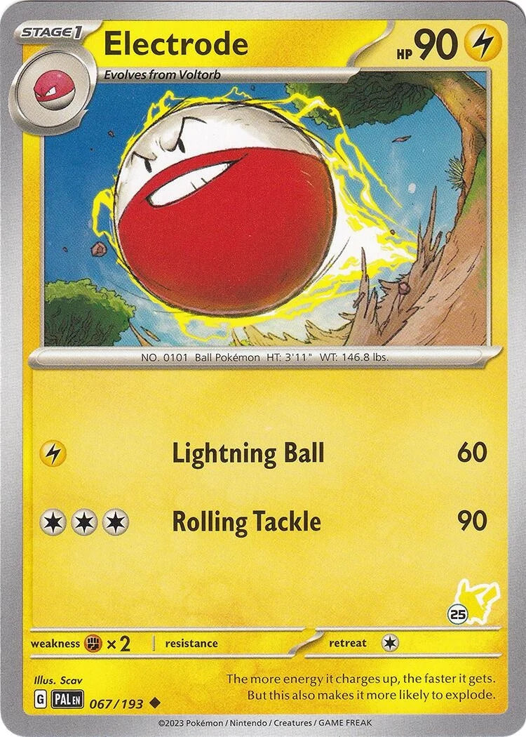 Electrode - Pikachu 25 (067/193) (Battle Academy 2024) (BA24)