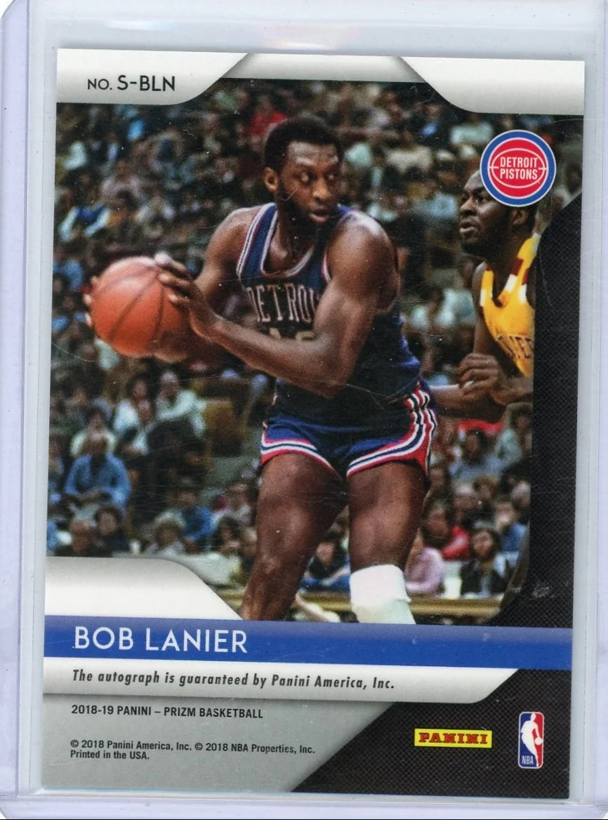 Bob Lanier 2018-19 Panini Prizm Autograph
