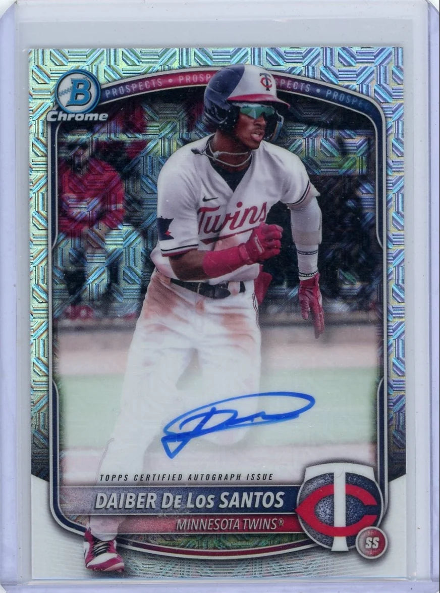 Daiber De Los Santos 2025 Bowman Chrome mojo autograph