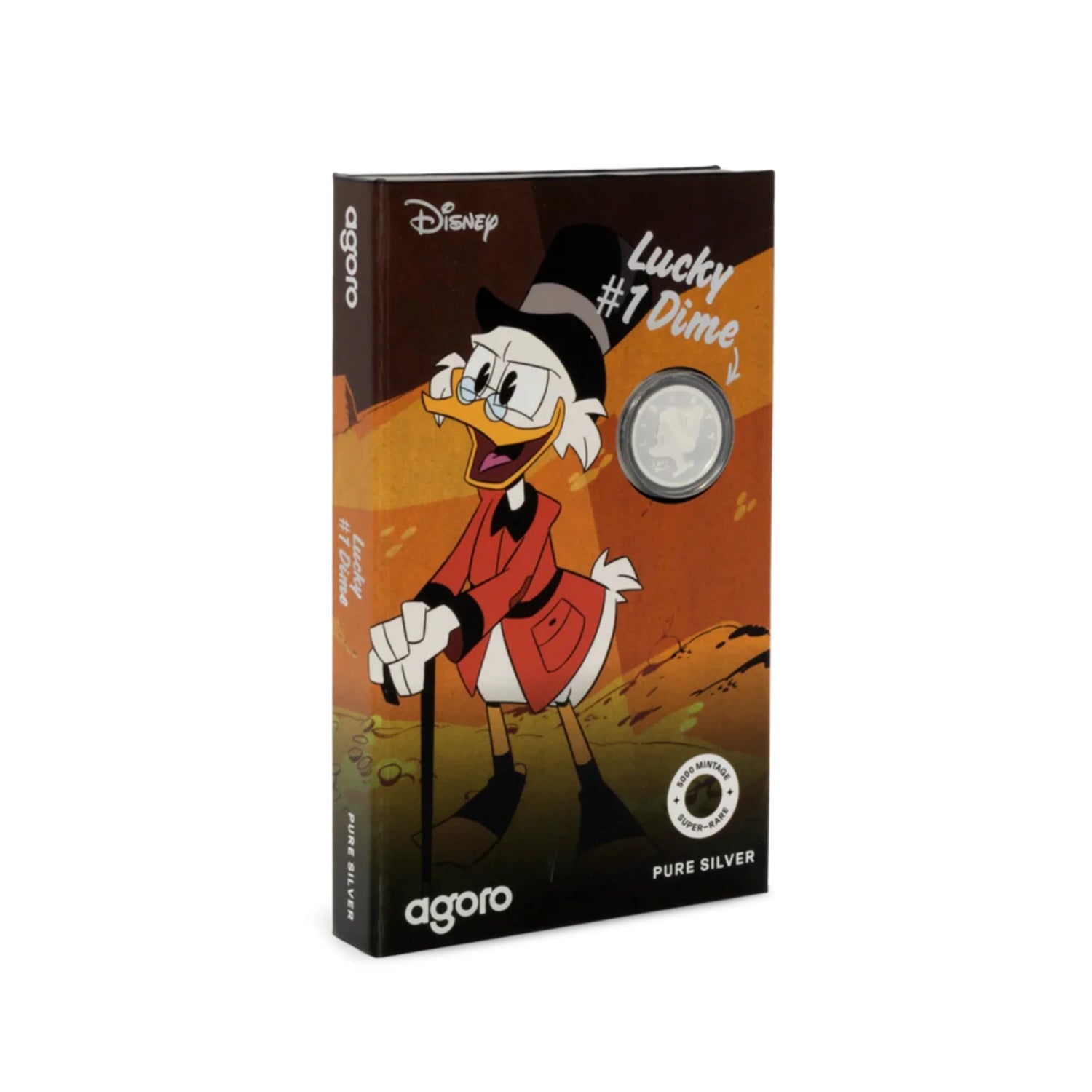 Disney Ducktales Scrooge Lucky Dime 3gm Silver Coin