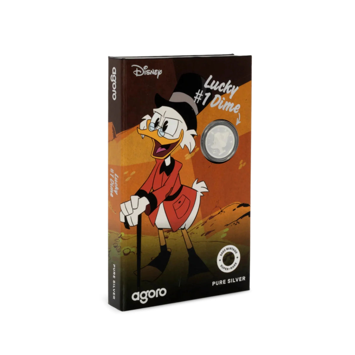 Disney Ducktales Scrooge Lucky Dime 3gm Silver Coin