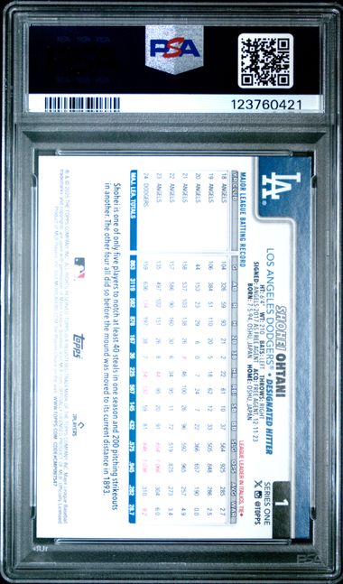 Shohei Ohtani 2025 Topps Holo Foil #1 PSA 9