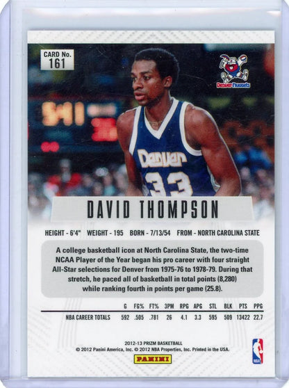 David Thompson 2012-13 Panini Prizm Silver