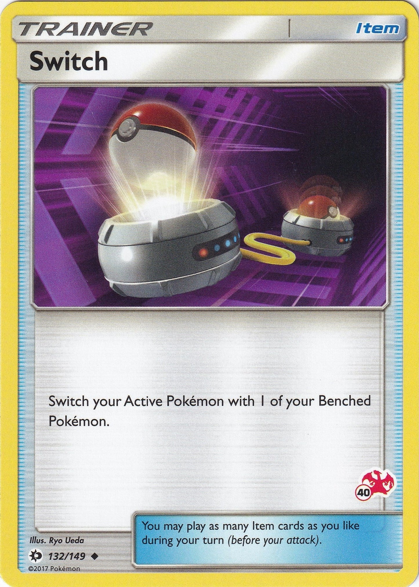 Switch - 132/149 (#40 Charizard Stamped) (132/149) (Battle Academy) (BTA)