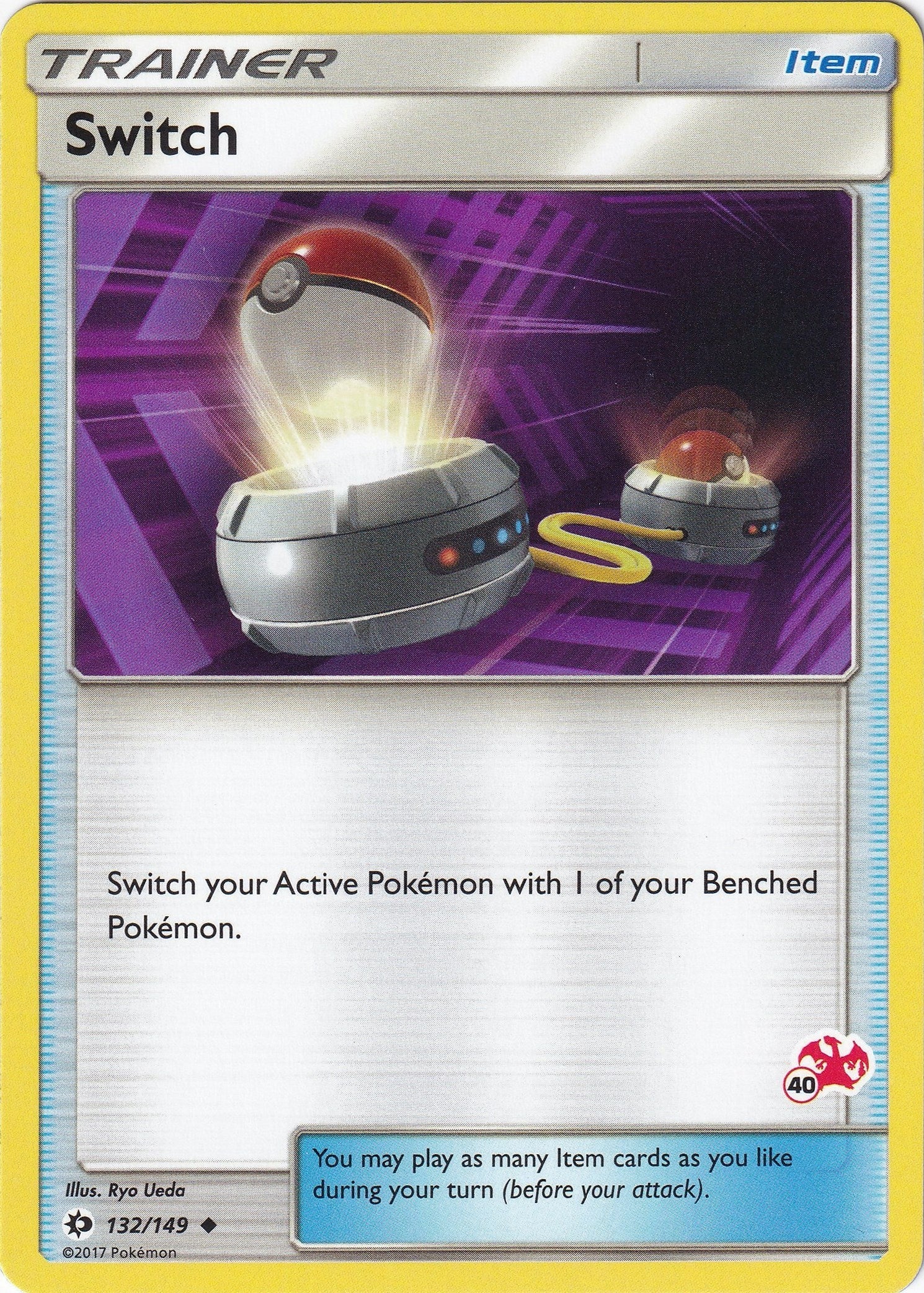 Switch - 132/149 (#40 Charizard Stamped) (132/149) (Battle Academy) (BTA)