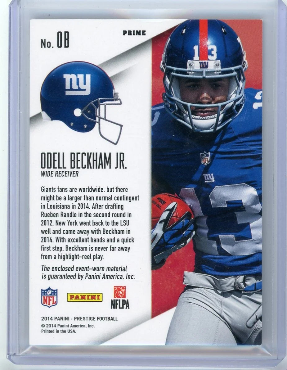 Odell Beckham Jr. 2014 Panini Prestige Prime relic RC