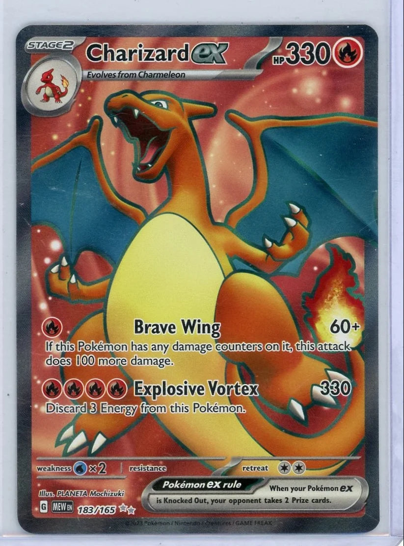 Charizard ex Full Art Pokémon 151 #183/165