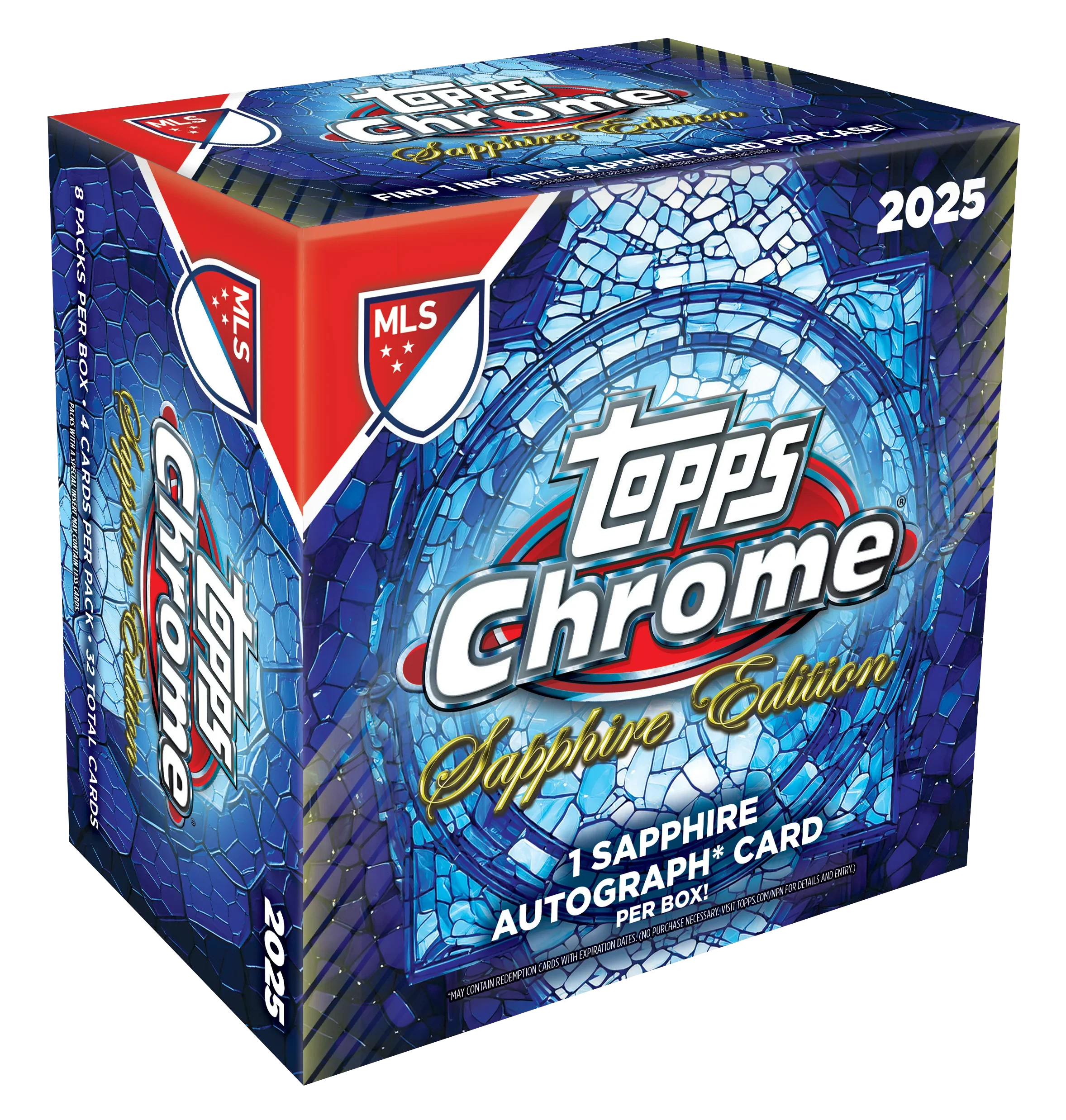 2025 Topps Chrome MLS Sapphire Edition 10 Box Case