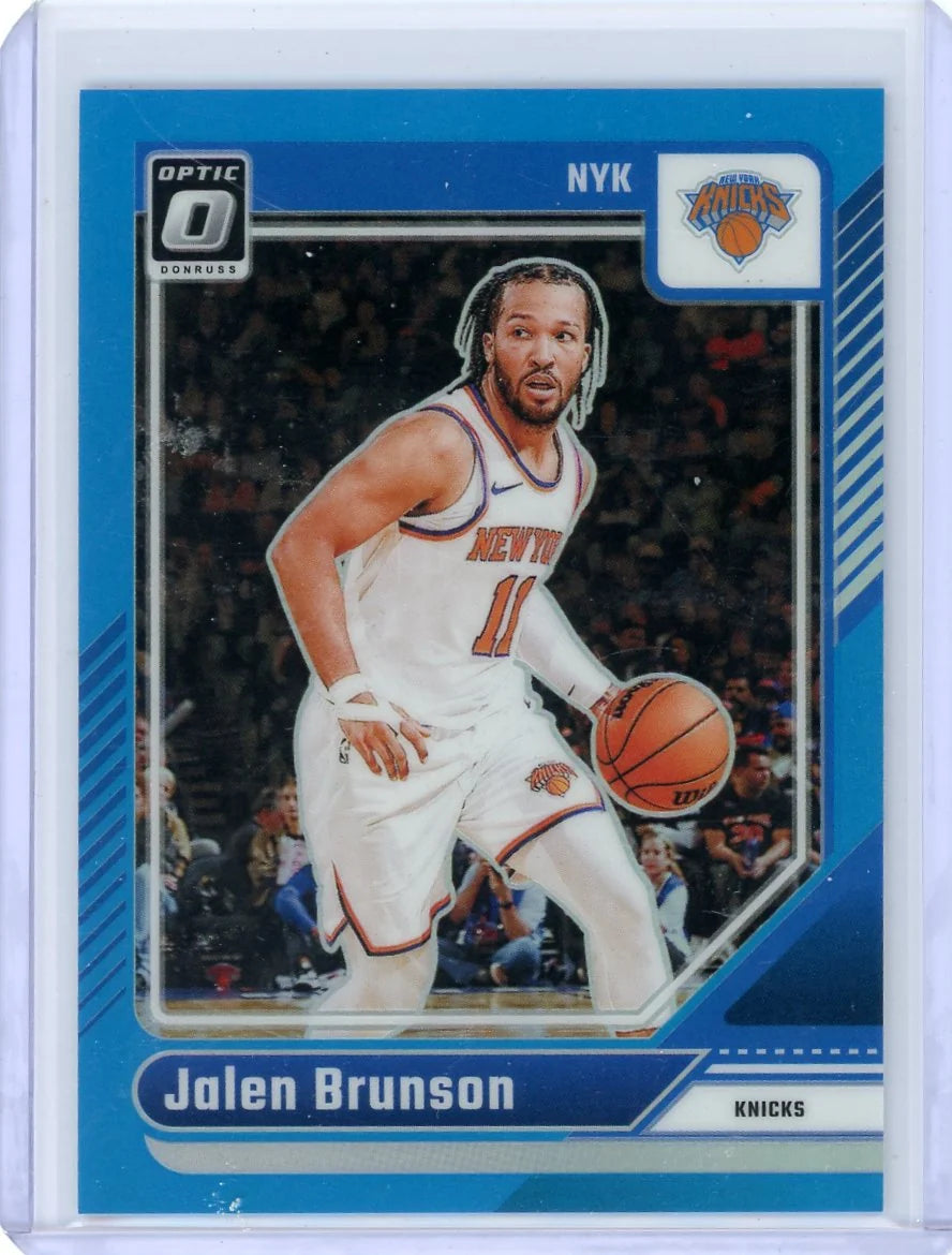 Jalen Brunson 2024-25 Panini Donruss Optic Aqua #'d 016/225