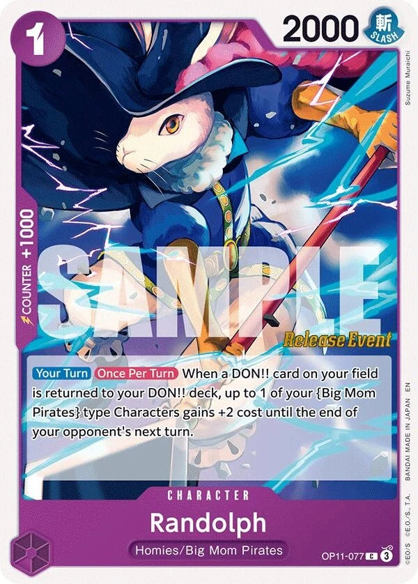 Randolph (OP11-077) (A Fist of Divine Speed Release Event Cards) (OP11 RE)
