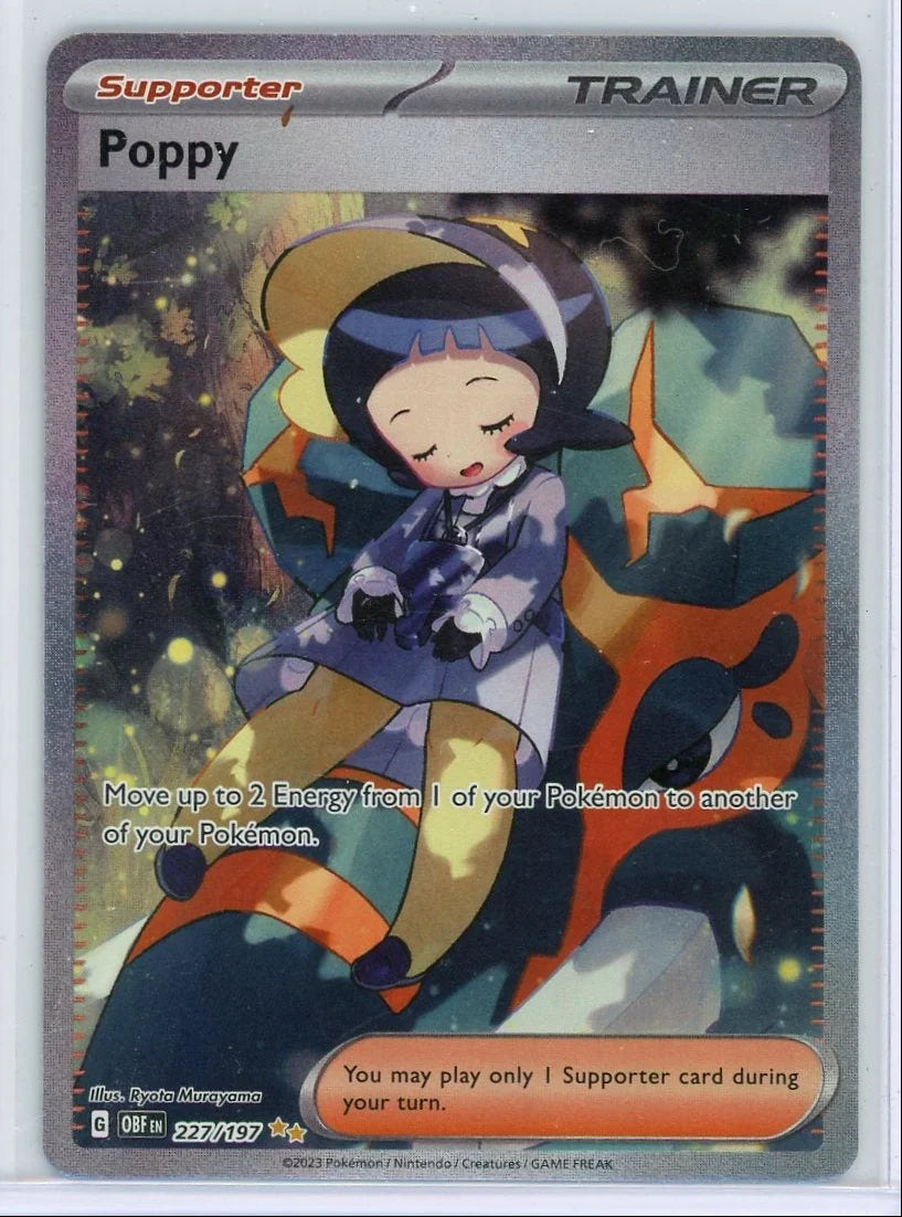Poppy Pokémon Obsidian Flames Special Illustration Rare #227/197